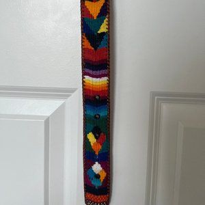 Vintage Colorful Embroidered Belt